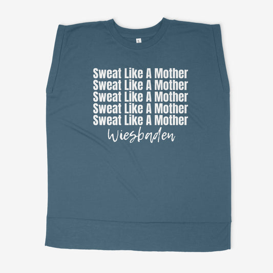 Sweat Like A Mother Wiesbaden - Flowy Muscle Tee