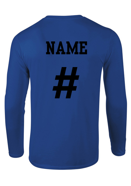 WHS SOFTBALL 25 - WIESBADEN WARRIORS SCREAMING LOGO (YELLOW) - LONG SLEEVE