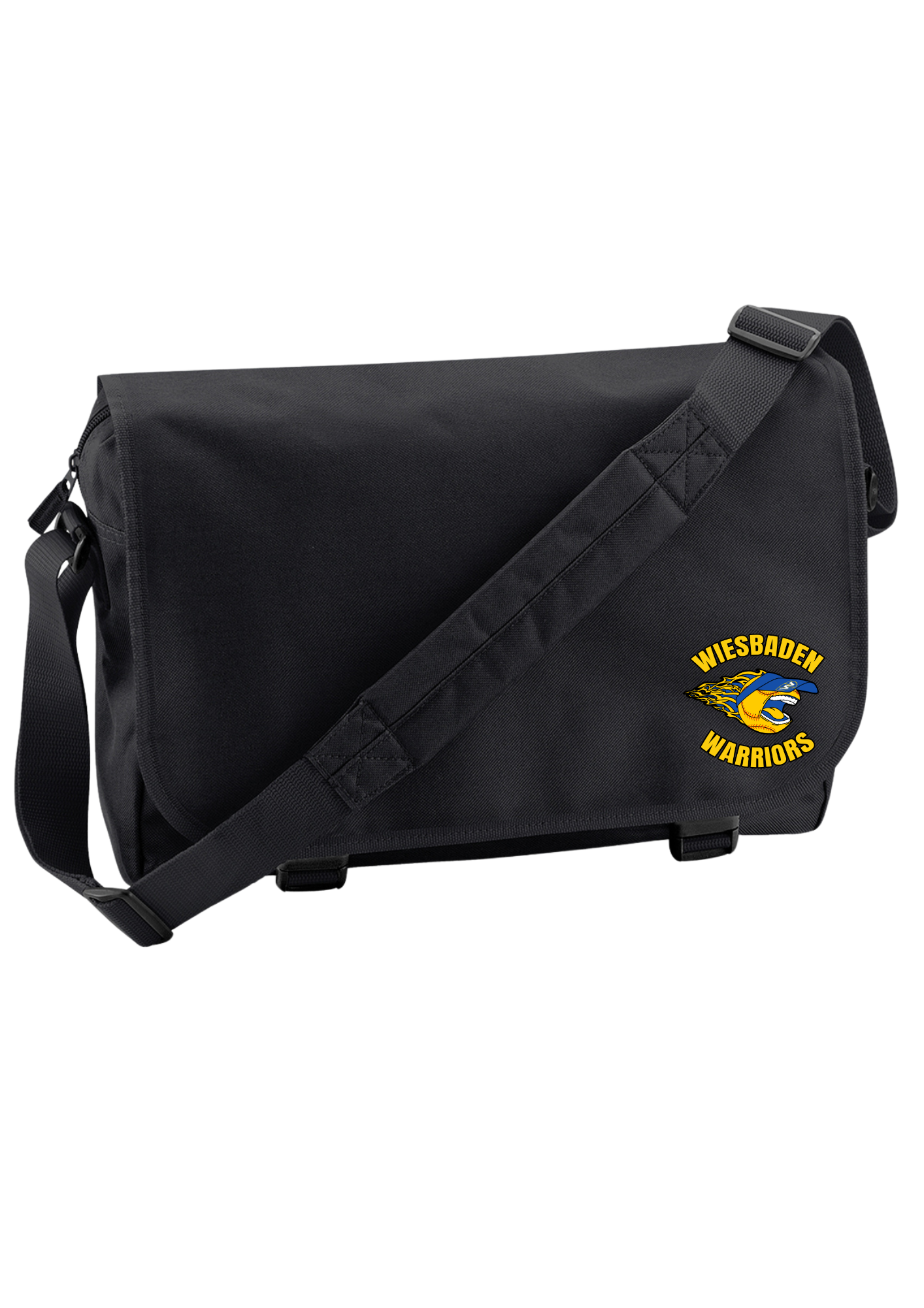 WHS SOFTBALL 25 - WIESBADEN WARRIORS SCREAMING LOGO (embroidered) - MESSENGER BAG