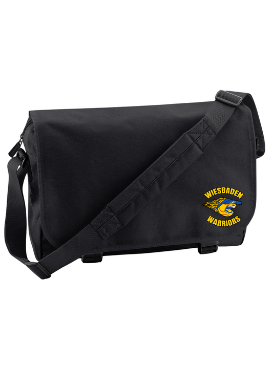 WHS SOFTBALL 25 - WIESBADEN WARRIORS SCREAMING LOGO (embroidered) - MESSENGER BAG