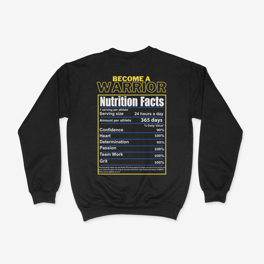 WHS VB MOTIVATION & NUTRITIONAL FACTS CREWNECK