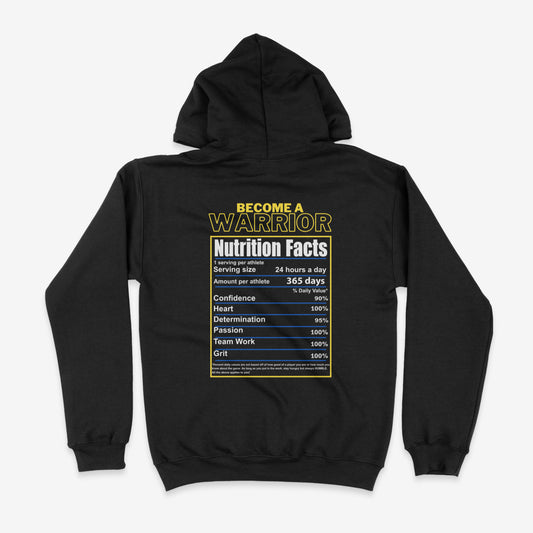 WHS VB NUTRITIONAL FACTS (BACK ONLY) HOODIE