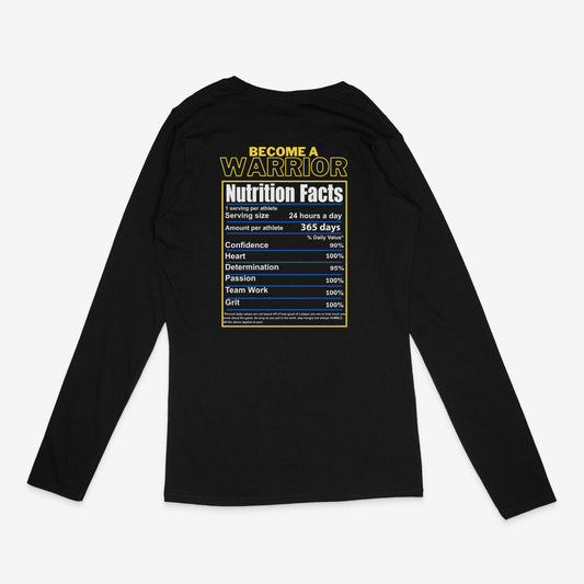 WHS VB MOTIVATION & NUTRITIONAL FACTS LONGSLEEVE