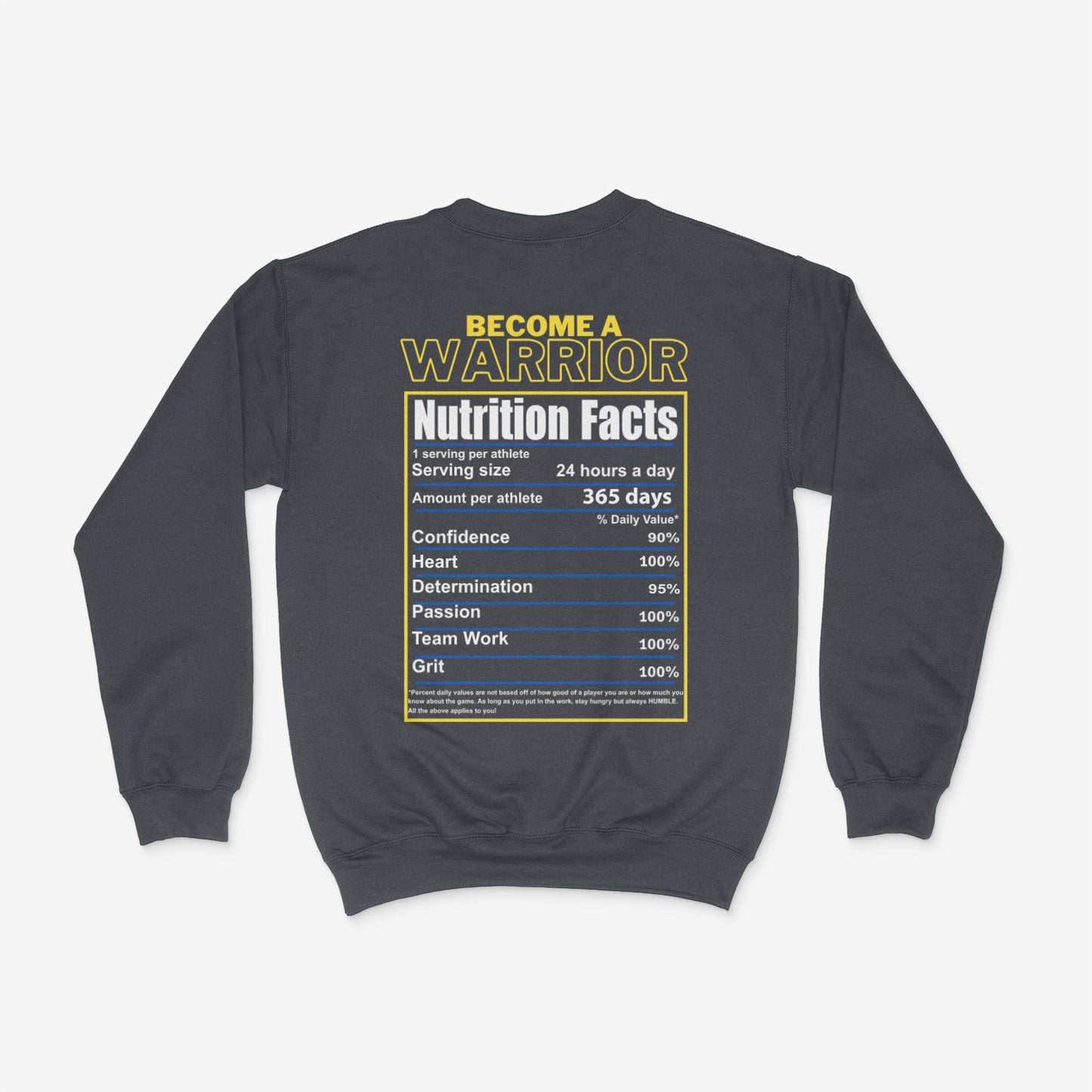 WHS VB MOTIVATION & NUTRITIONAL FACTS CREWNECK