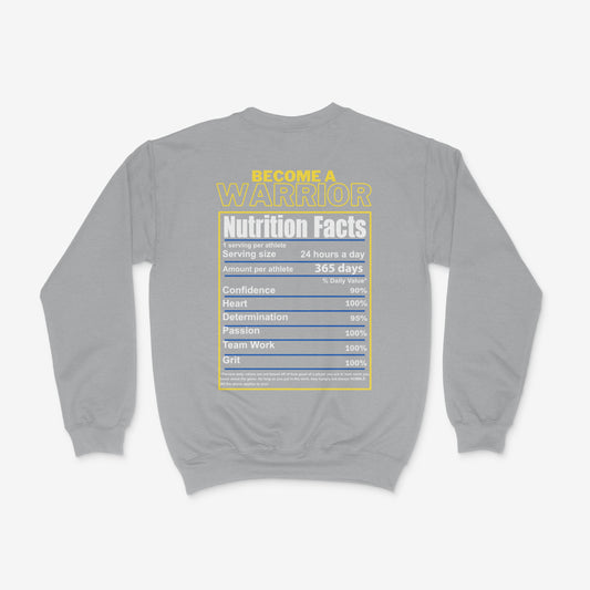 WHS VB NUTRITIONAL FACTS (BACK ONLY) CREWNECK