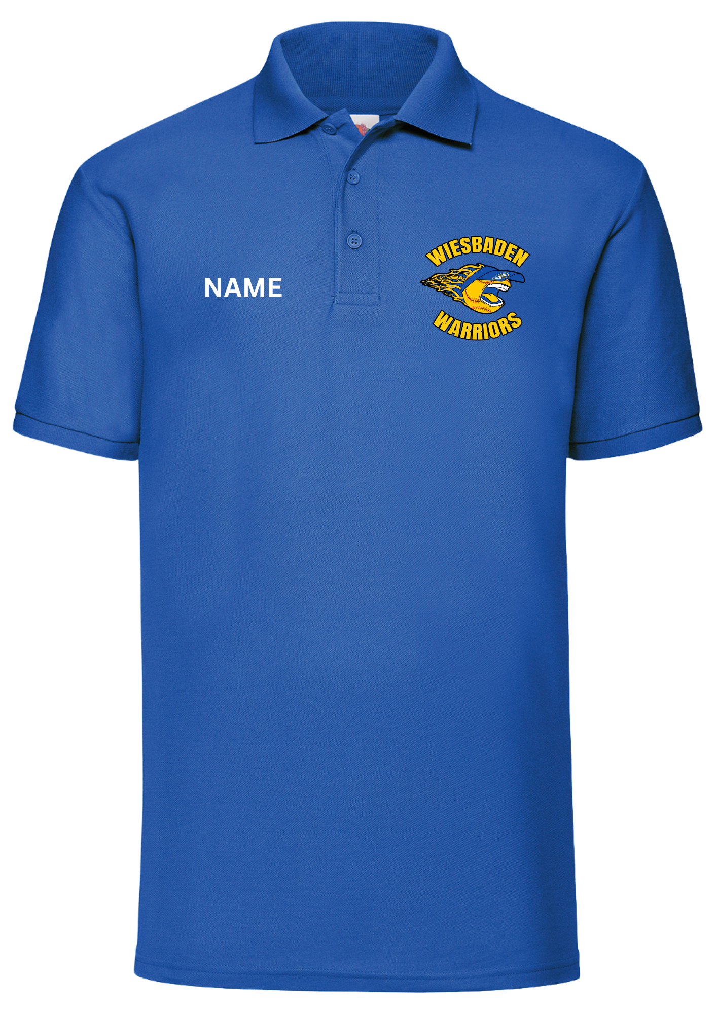 WHS SOFTBALL 25 - WIESBADEN WARRIORS SCREAMING LOGO (left chest / embroidered) - POLO