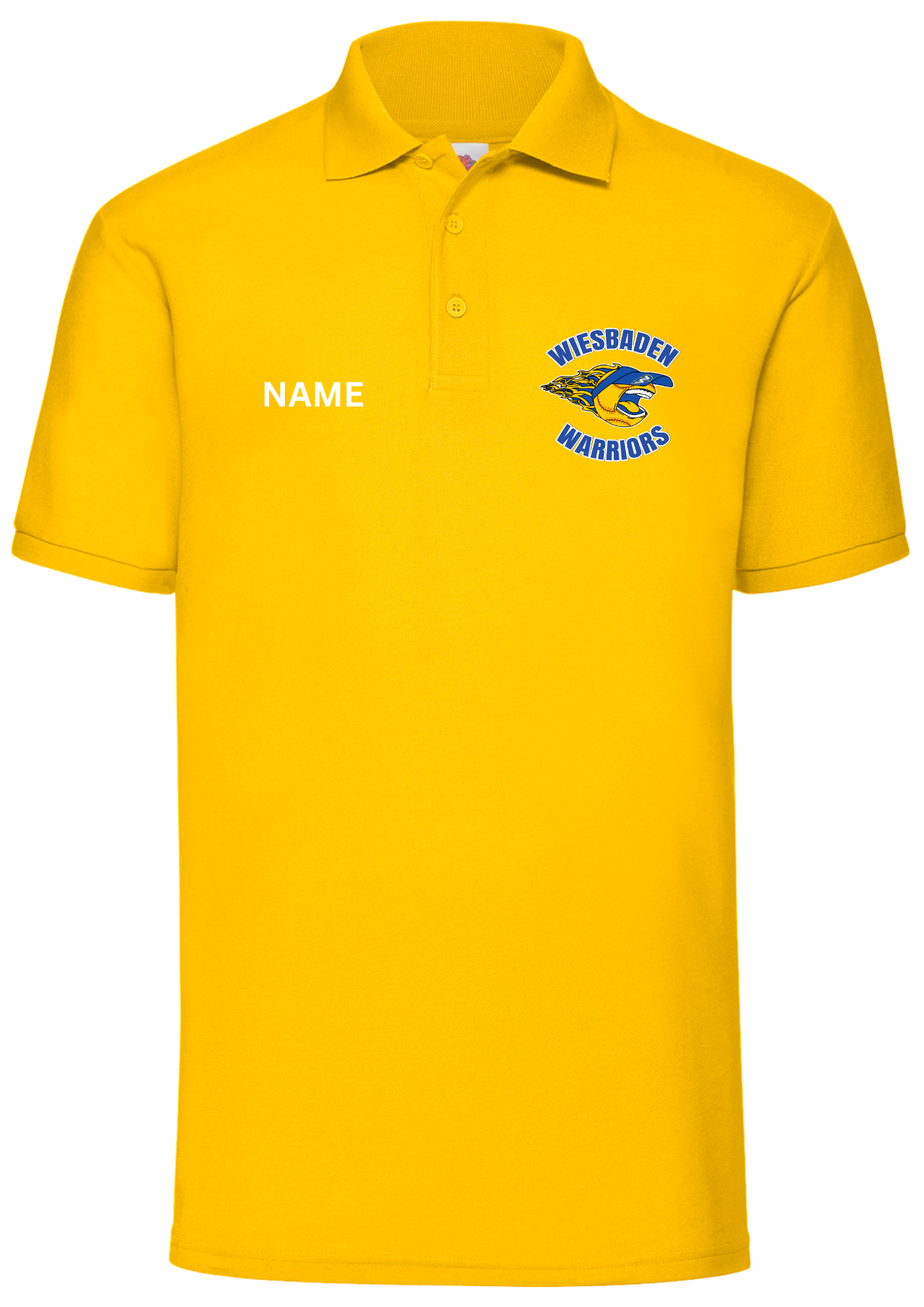 WHS SOFTBALL 25 - WIESBADEN WARRIORS SCREAMING LOGO (left chest / embroidered) - POLO