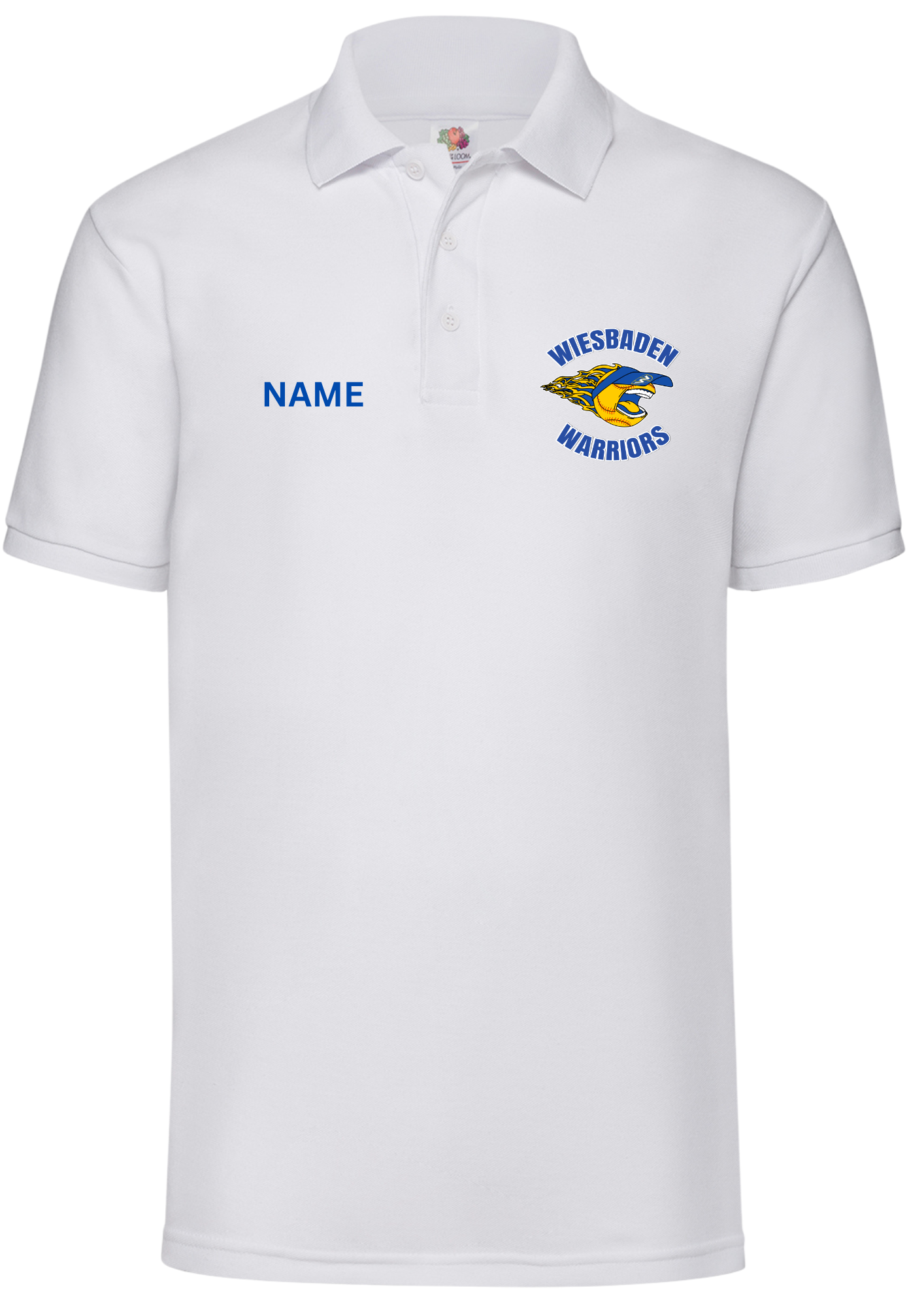 WHS SOFTBALL 25 - WIESBADEN WARRIORS SCREAMING LOGO (left chest / embroidered) - POLO