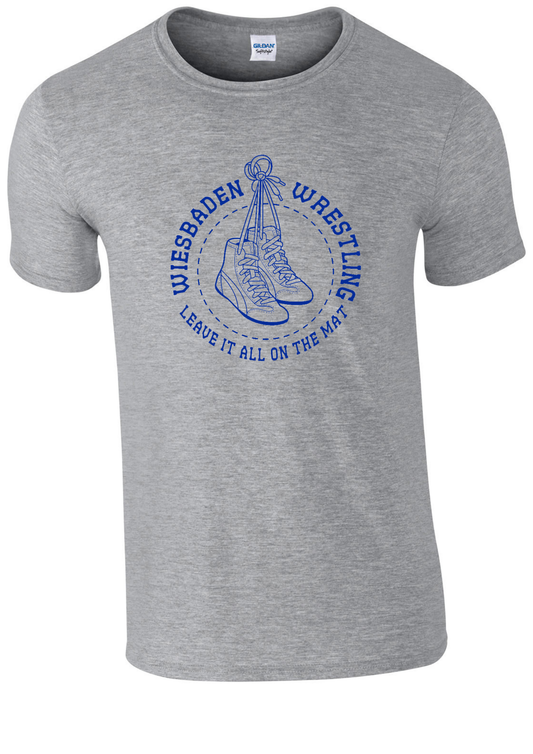 WHS WRESTLING 24 - LEAVE IT ALL ON THE MAT (ROUND W. SHOE) - TSHIRT