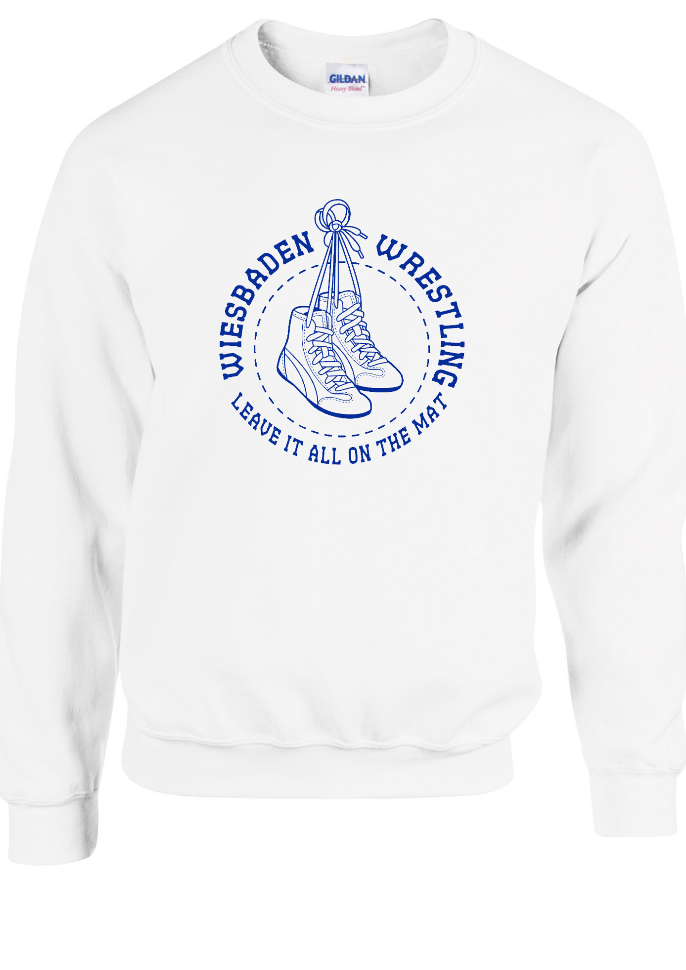 WHS WRESTLING 24 - LEAVE IT ALL ON THE MAT (ROUND W. SHOE) - CREWNECK