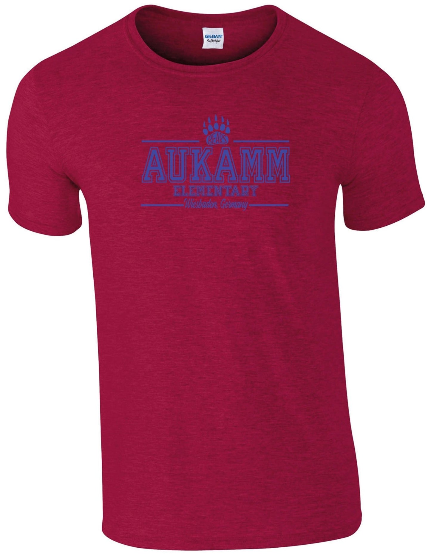 Aukamm Elementary (with paw) | Adult T-Shirt