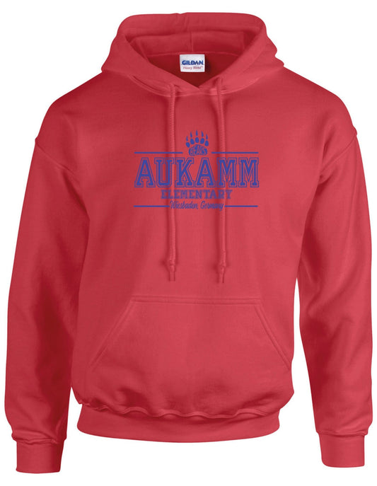 Aukamm Elementary (with paw) | Adult Hoodie