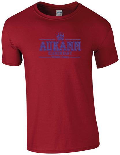 Aukamm Elementary (with paw) | Adult T-Shirt