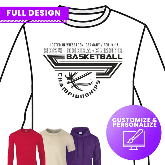 Basketball Euros 2024 Design A (Full Size)