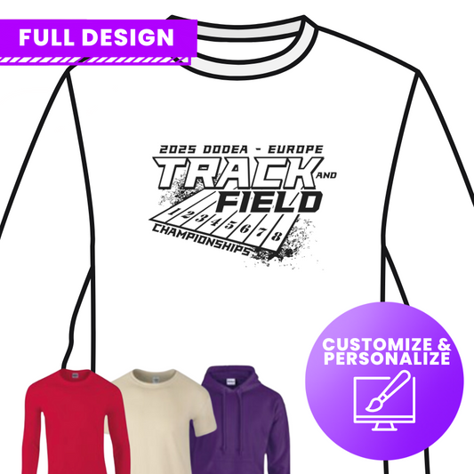 Track Field Euros 2025 Design B (Full Size)