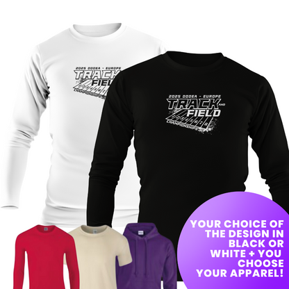 Track Field Euros 2025 Design B (Full Size)