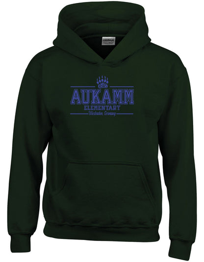 Aukamm Elementary (with paw) | Youth Hoodie