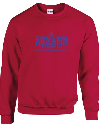 Aukamm Elementary (with paw) | Adult Crewneck