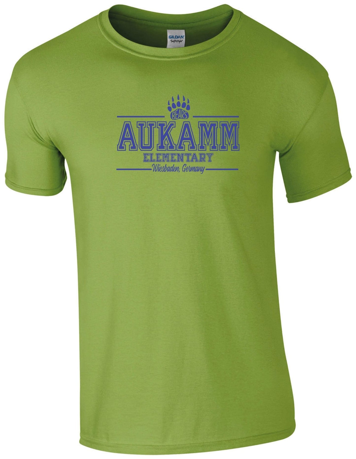 Aukamm Elementary (with paw) | Adult T-Shirt