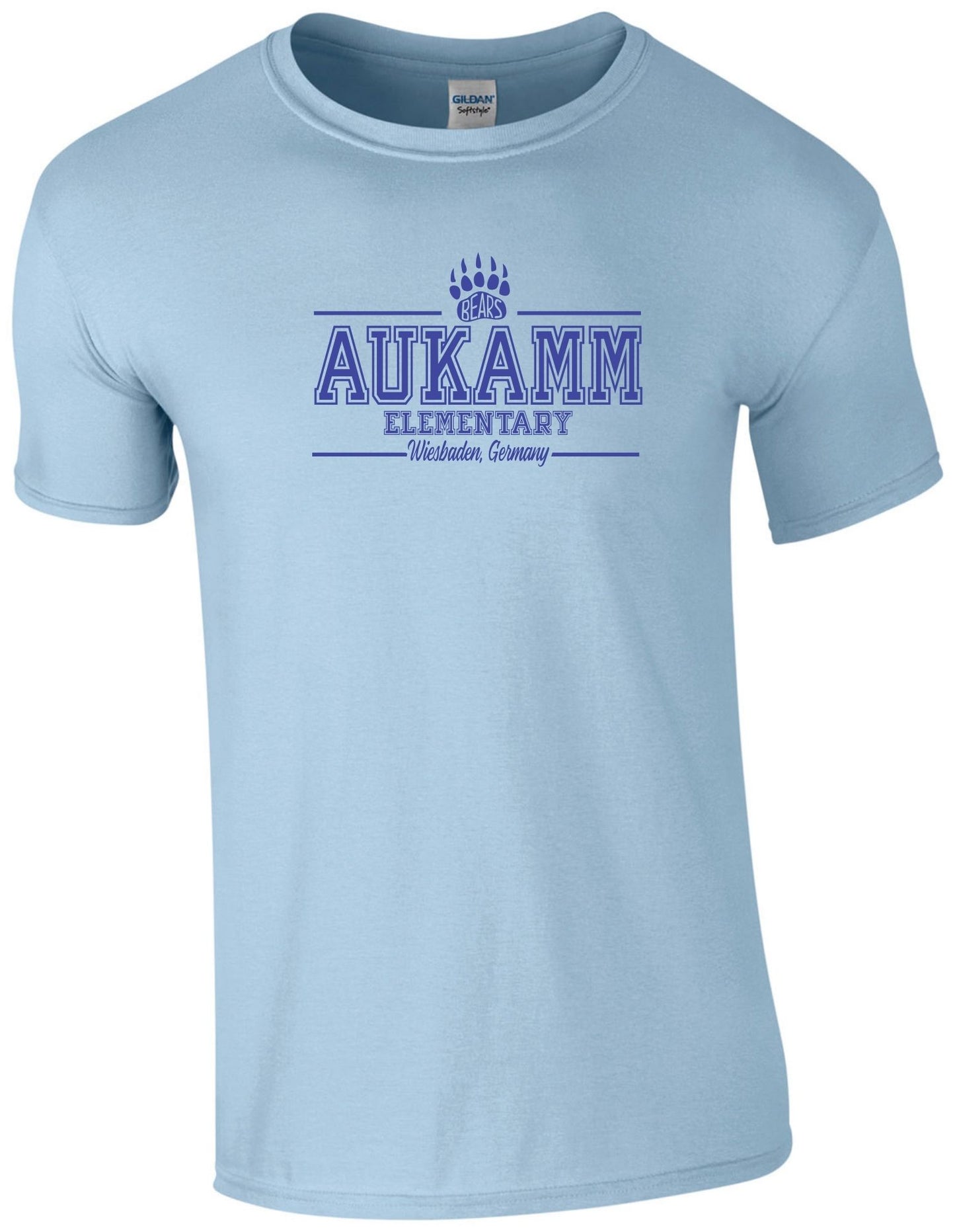 Aukamm Elementary (with paw) | Adult T-Shirt