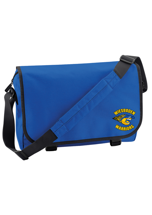 WHS SOFTBALL 25 - WIESBADEN WARRIORS SCREAMING LOGO (embroidered) - MESSENGER BAG