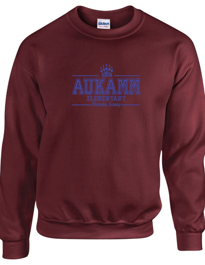 Aukamm Elementary (with paw) | Adult Crewneck