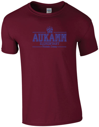 Aukamm Elementary (with paw) | Adult T-Shirt