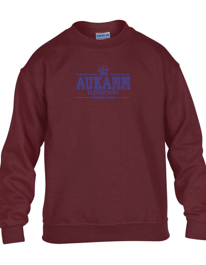 Aukamm Elementary (with paw) | Youth Crewneck