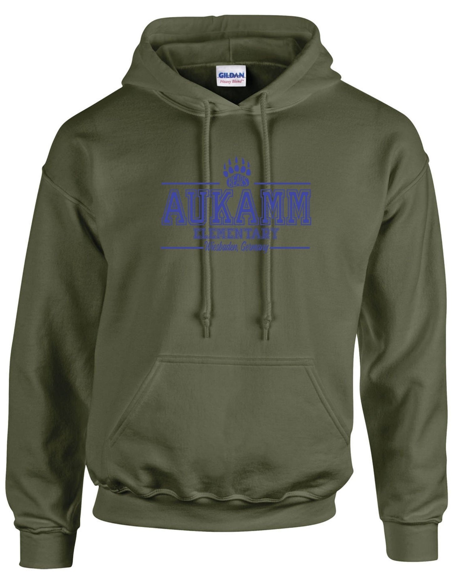 Aukamm Elementary (with paw) | Adult Hoodie