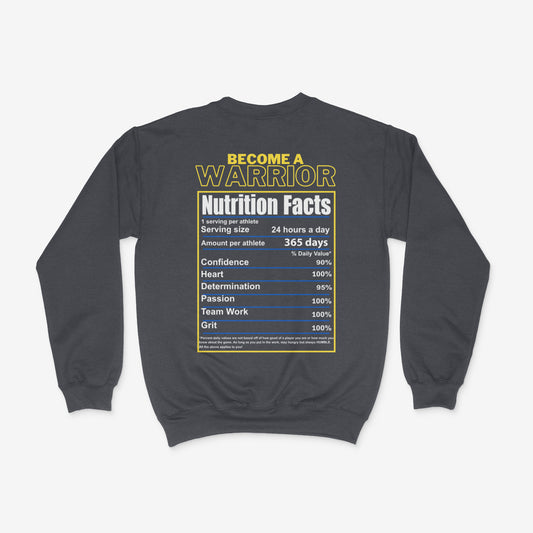 WHS VB NUTRITIONAL FACTS (BACK ONLY) CREWNECK