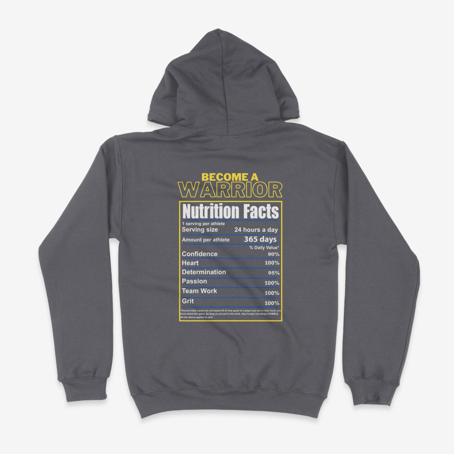WHS VB NUTRITIONAL FACTS (BACK ONLY) HOODIE