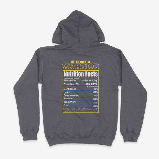 WHS VB NUTRITIONAL FACTS (BACK ONLY) HOODIE