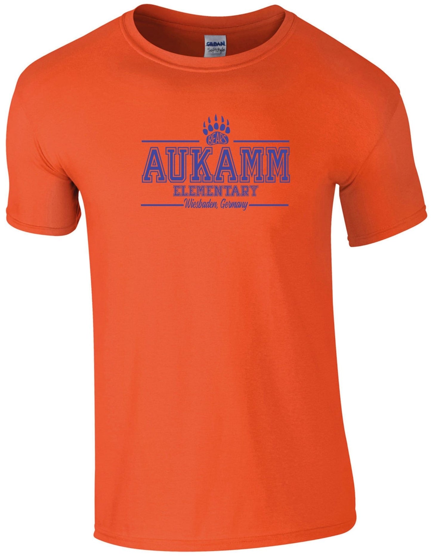 Aukamm Elementary (with paw) | Adult T-Shirt