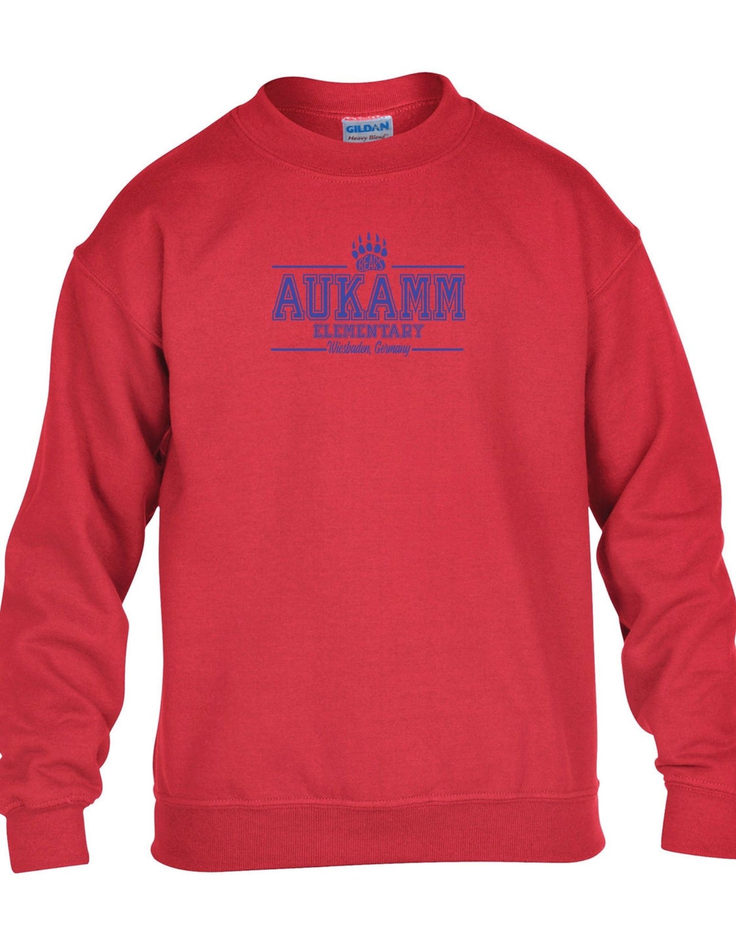 Aukamm Elementary (with paw) | Youth Crewneck