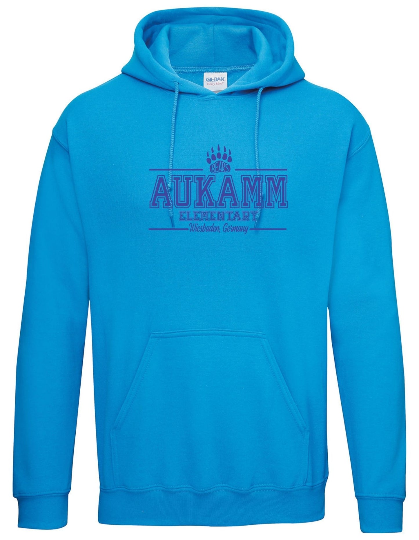 Aukamm Elementary (with paw) | Adult Hoodie