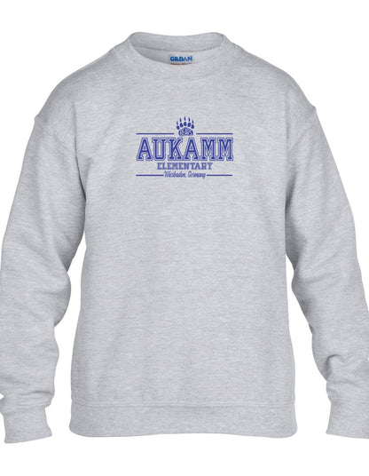 Aukamm Elementary (with paw) | Youth Crewneck