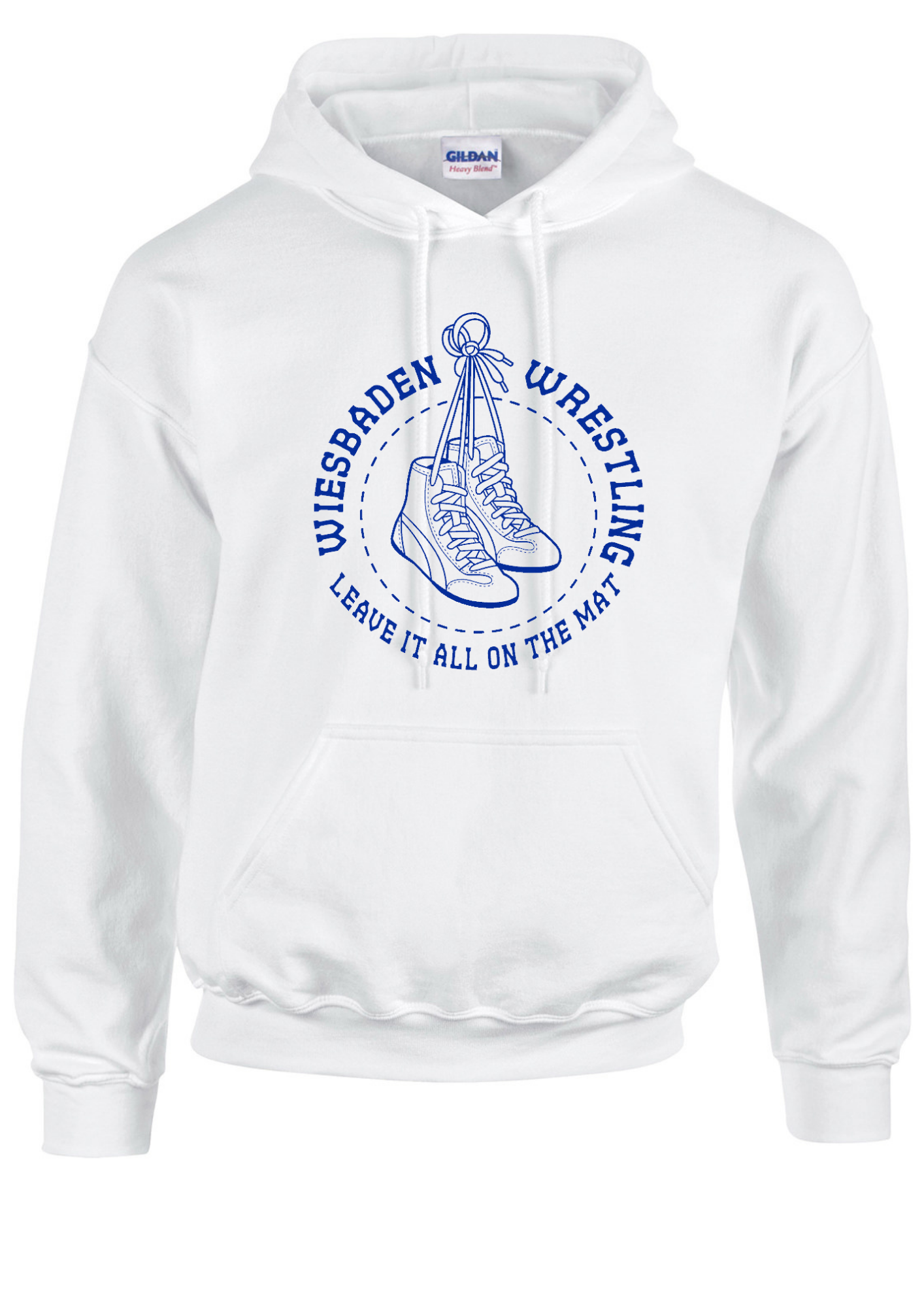 WHS WRESTLING 24 - LEAVE IT ALL ON THE MAT (ROUND W. SHOE) - HOODIE