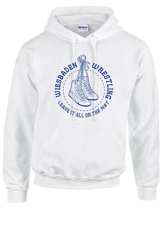 WHS WRESTLING 24 - LEAVE IT ALL ON THE MAT (ROUND W. SHOE) - HOODIE