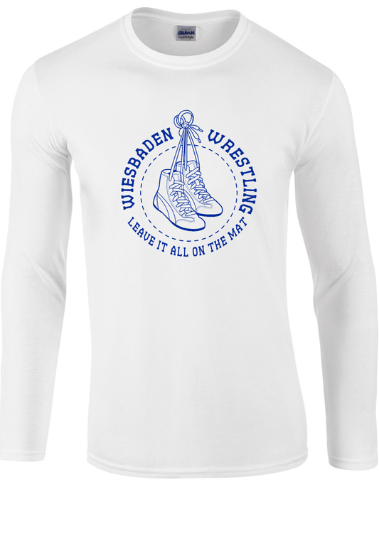 WHS WRESTLING 24 - LEAVE IT ALL ON THE MAT (ROUND W. SHOE) - LONG SLEEVE