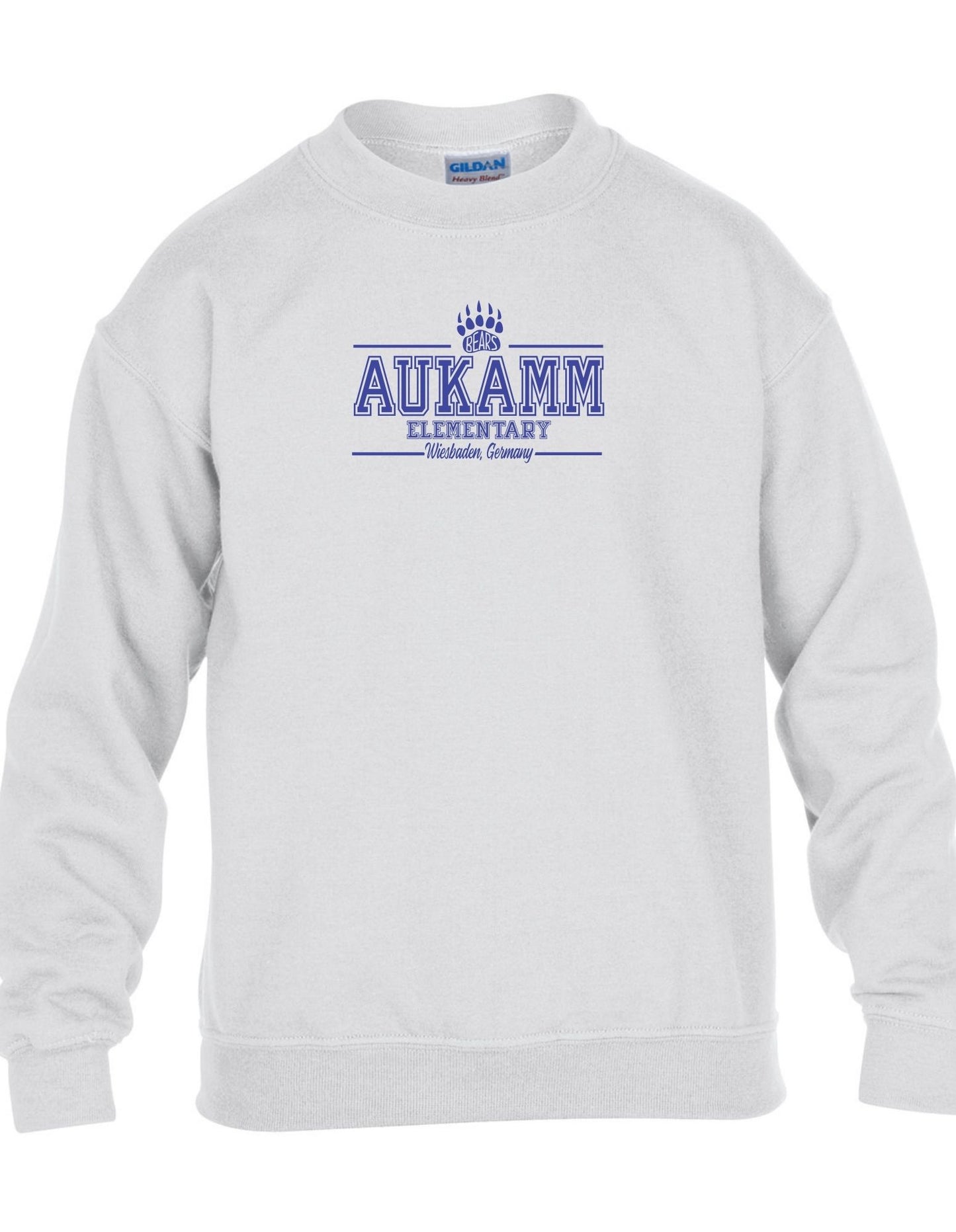 Aukamm Elementary (with paw) | Youth Crewneck