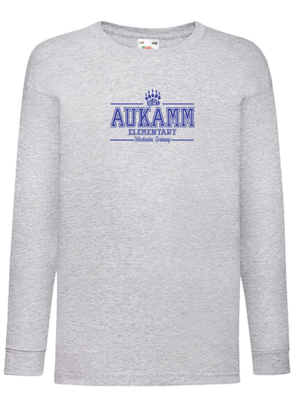 Aukamm Elementary (with paw) | Youth Long Sleeve