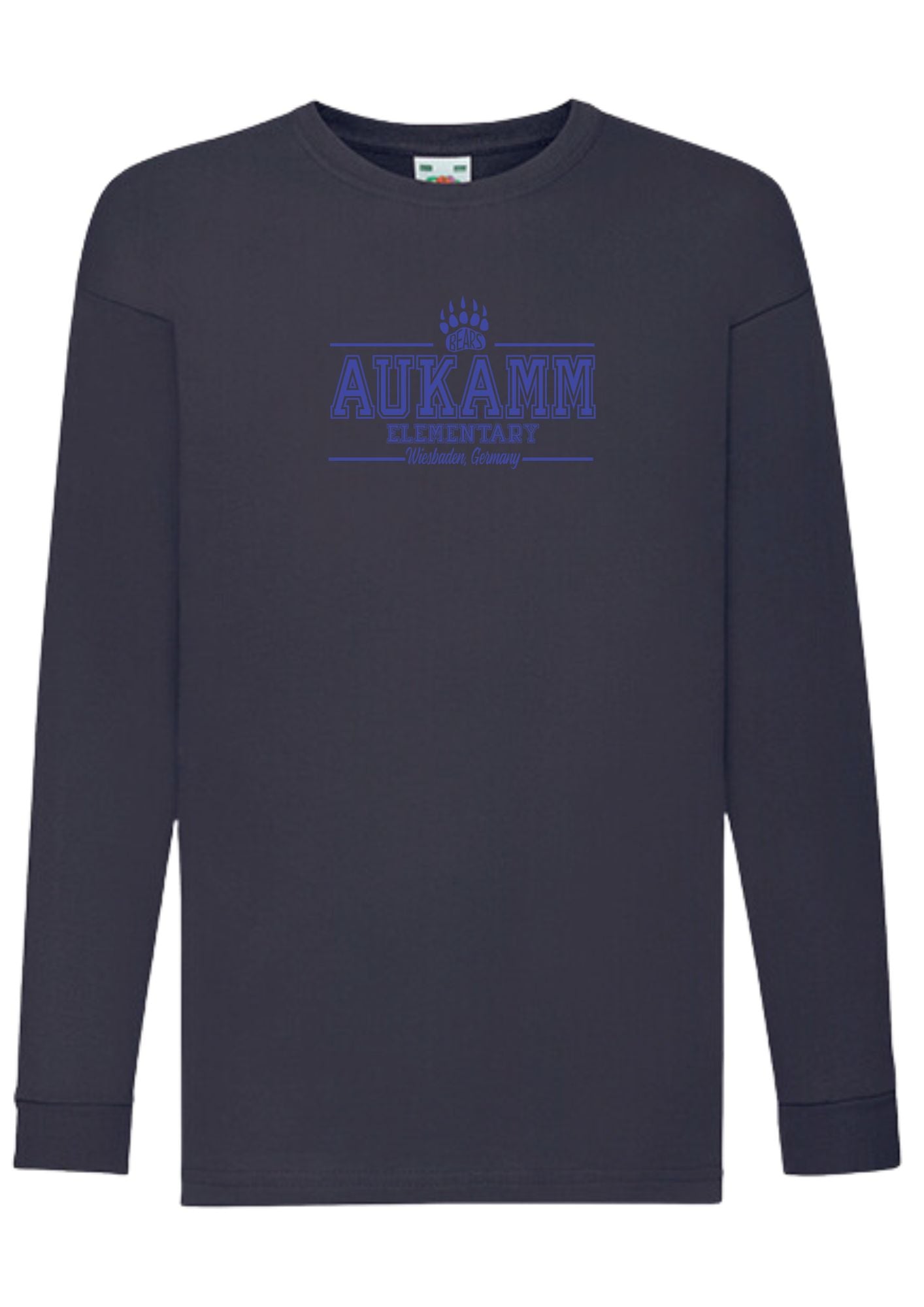 Aukamm Elementary (with paw) | Youth Long Sleeve