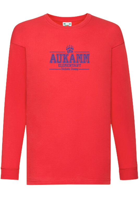 Aukamm Elementary (with paw) | Youth Long Sleeve